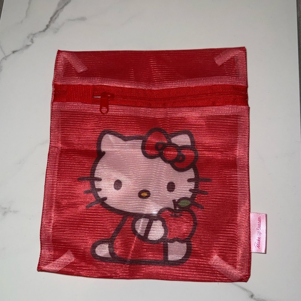 makeup eraser hello kitty red wash bag
